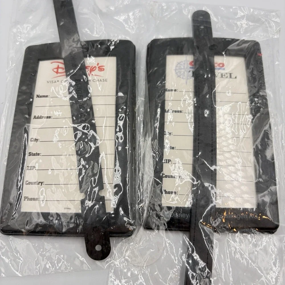 Disneyland Resort Luggage Travel Tag Cars Lot Of 2 W Disney Lanyard Costco Club‎